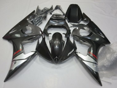 Aftermarket 2003-2005 Gunmetal Yamaha R6 Motorcycle Fairings