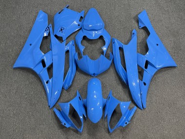 Aftermarket 2006-2007 Baby Blue Yamaha R6 Motorcycle Fairings