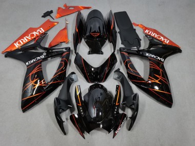 Aftermarket 2006-2007 Bacardi Suzuki GSXR 600-750 Motorcycle Fairings