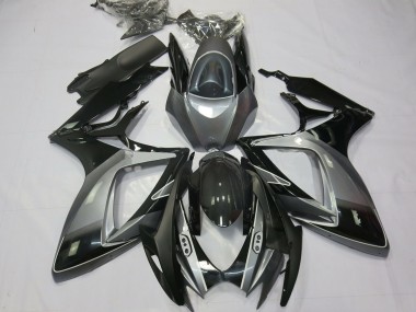 Aftermarket 2006-2007 Black Grey Special Suzuki GSXR 600-750 Motorcycle Fairings