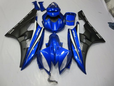 Aftermarket 2006-2007 Blue and Black Design Yamaha R6 Motorcycle Fairings