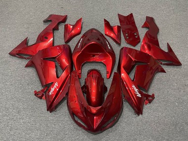 Aftermarket 2006-2007 Candy Red Kawasaki ZX10R Motorcycle Fairings