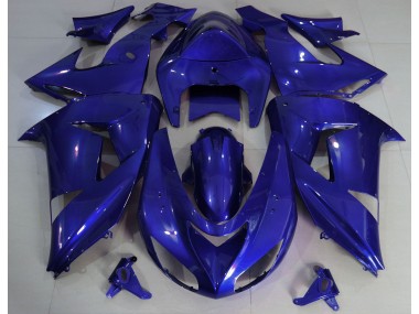 Aftermarket 2006-2007 Deep Blue Plain Kawasaki ZX10R Motorcycle Fairings