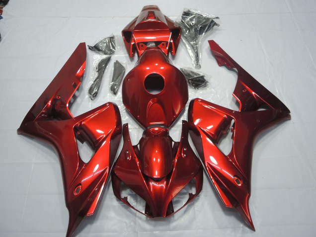 Aftermarket 2006-2007 Deep Red Honda CBR1000RR Motorcycle Fairings