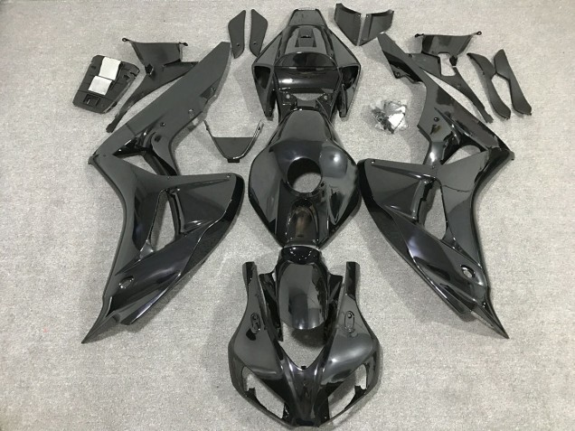 Aftermarket 2006-2007 Gloss Black Honda CBR1000RR Motorcycle Fairings