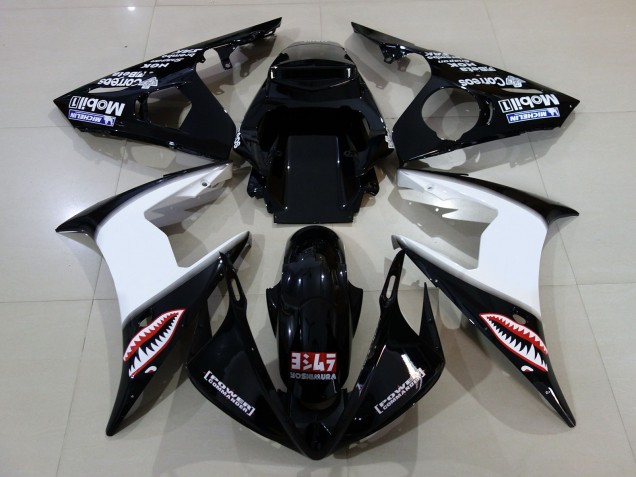 Aftermarket 2006-2007 Gloss Black & Yamaha R6 Motorcycle Fairings