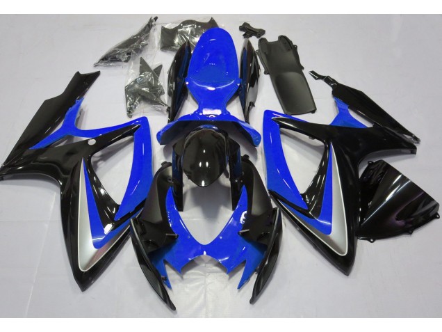 Aftermarket 2006-2007 Gloss Blue Debadged Suzuki GSXR 600-750 Motorcycle Fairings