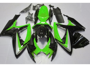 Aftermarket 2006-2007 Gloss Green Debadged Suzuki GSXR 600-750 Motorcycle Fairings