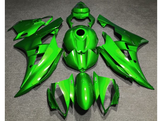 Aftermarket 2006-2007 Gloss Green Yamaha R6 Motorcycle Fairings