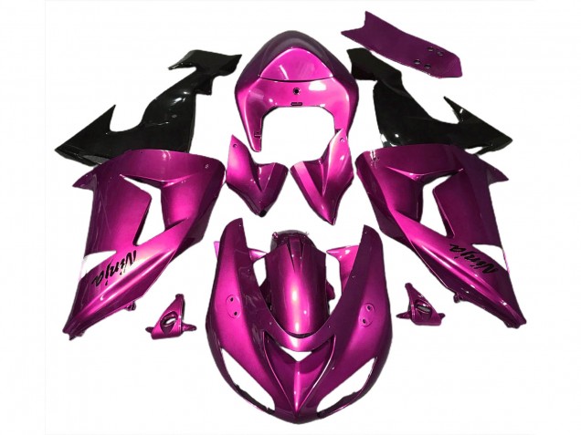 Aftermarket 2006-2007 Gloss Pink Kawasaki ZX10R Motorcycle Fairings