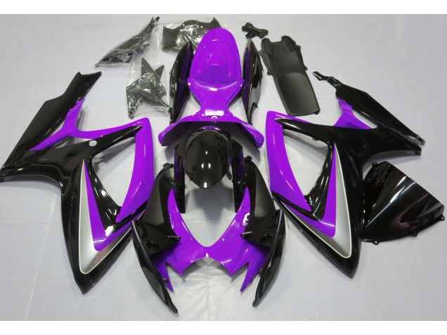 Aftermarket 2006-2007 Gloss Purple Debadged Suzuki GSXR 600-750 Motorcycle Fairings