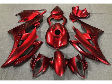 Aftermarket 2006-2007 Gloss Red Yamaha R6 Motorcycle Fairings