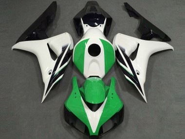 Aftermarket 2006-2007 Gloss White Green Black Honda CBR1000RR Motorcycle Fairings