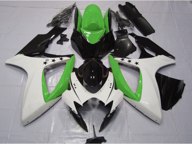 Aftermarket 2006-2007 Green Star Suzuki GSXR 600-750 Motorcycle Fairings