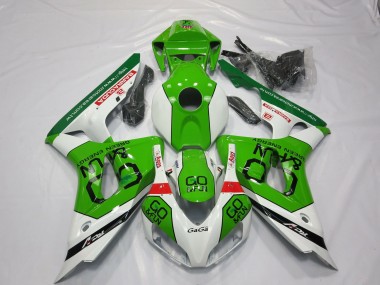 Aftermarket 2006-2007 Green and White Honda CBR1000RR Motorcycle Fairings