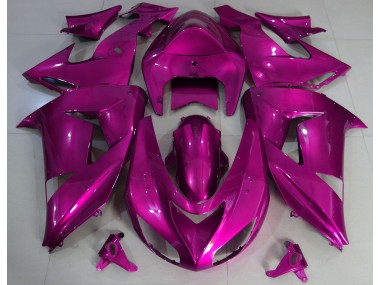 Aftermarket 2006-2007 Hot Pink Plain Kawasaki ZX10R Motorcycle Fairings