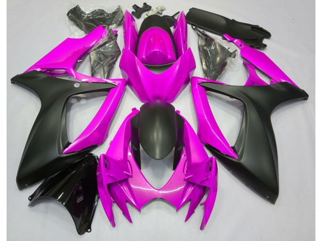 Aftermarket 2006-2007 Hot Pink Suzuki GSXR 600-750 Motorcycle Fairings