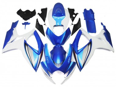 Aftermarket 2006-2007 Light Blue and Deep Blue OEM Style Suzuki GSXR 600-750 Motorcycle Fairings