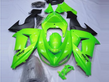 Aftermarket 2006-2007 Lime Green Kawasaki ZX10R Motorcycle Fairings