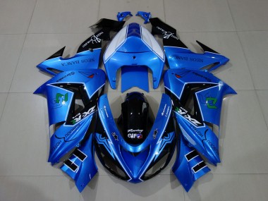 Aftermarket 2006-2007 Liquid Blue & Kawasaki ZX10R Motorcycle Fairings