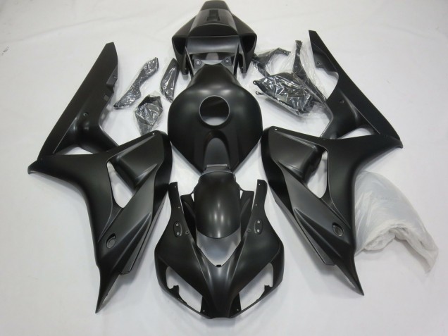 Aftermarket 2006-2007 Matte Black Honda CBR1000RR Motorcycle Fairings