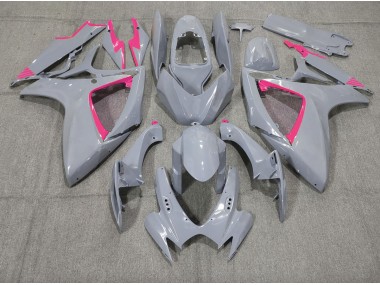 Aftermarket 2006-2007 Nardo and Pink Trim Suzuki GSXR 600-750 Motorcycle Fairings