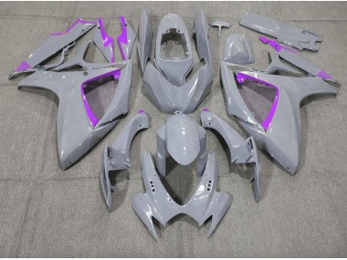 Aftermarket 2006-2007 Nardo and Purple Trim Suzuki GSXR 600-750 Motorcycle Fairings