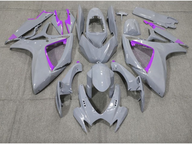 Aftermarket 2006-2007 Nardo and Purple Trim Suzuki GSXR 600-750 Motorcycle Fairings