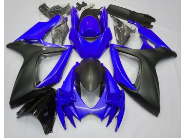 Aftermarket 2006-2007 Ocean Blue Suzuki GSXR 600-750 Motorcycle Fairings