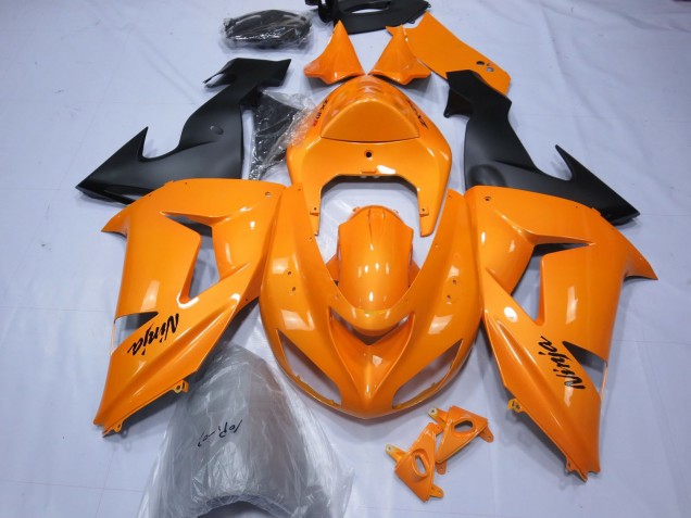 Aftermarket 2006-2007 Orange Kawasaki ZX10R Motorcycle Fairings