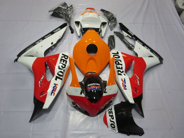 Aftermarket 2006-2007 Orange Repsol Honda CBR1000RR Motorcycle Fairings