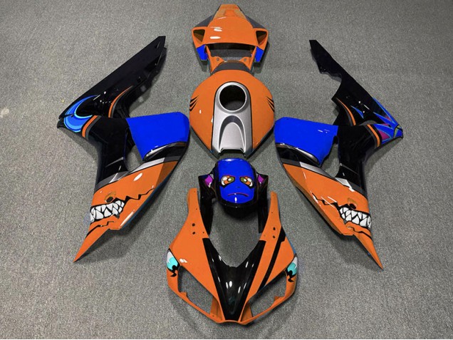 Aftermarket 2006-2007 Orange Shark Honda CBR1000RR Motorcycle Fairings