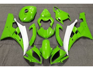 Aftermarket 2006-2007 Pearl Green Yamaha R6 Motorcycle Fairings