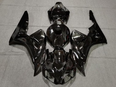 Aftermarket 2006-2007 Plain Gloss Black Honda CBR1000RR Motorcycle Fairings