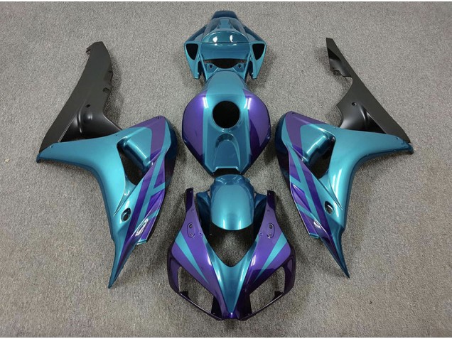 Aftermarket 2006-2007 Purple and Emerald Honda CBR1000RR Motorcycle Fairings