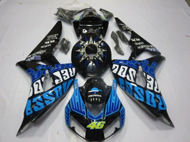 Aftermarket 2006-2007 Rossi Blue Gloss Honda CBR1000RR Motorcycle Fairings