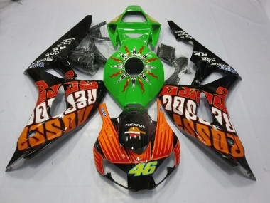 Aftermarket 2006-2007 Rossi Lime Honda CBR1000RR Motorcycle Fairings