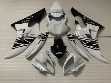 Aftermarket 2006-2007 White Black Design Yamaha R6 Motorcycle Fairings