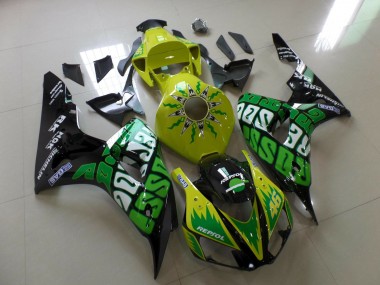 Aftermarket 2006-2007 Yellow Rossi Honda CBR1000RR Motorcycle Fairings