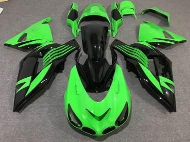 Aftermarket 2006-2011 Bright Green Kawasaki ZX14R Motorcycle Fairings