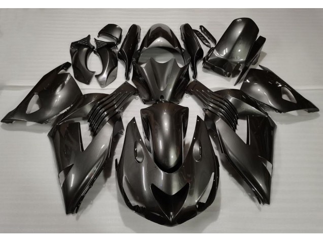 Aftermarket 2006-2011 Graphite Kawasaki ZX14R Motorcycle Fairings