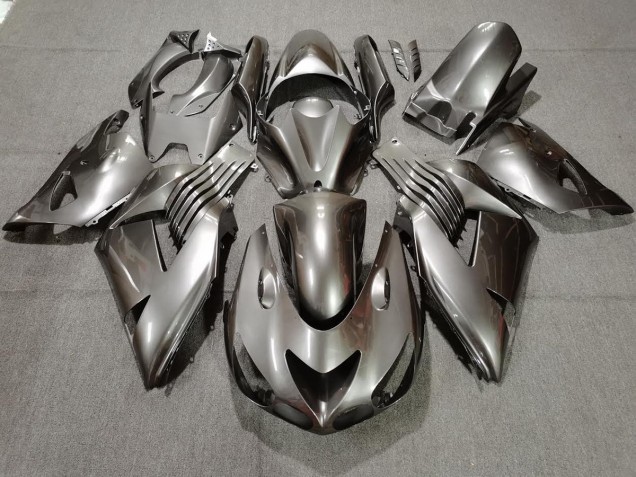 Aftermarket 2006-2011 Silver Kawasaki ZX14R Motorcycle Fairings