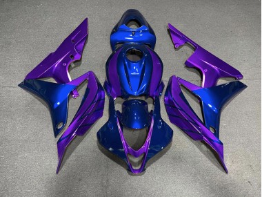 Aftermarket 2007-2008 Blue & Purple Honda CBR600RR Motorcycle Fairings