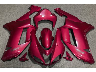 Aftermarket 2007-2008 Candy Red Kawasaki ZX6R Motorcycle Fairings