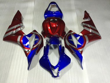 Aftermarket 2007-2008 Captain America Honda CBR600RR Motorcycle Fairings