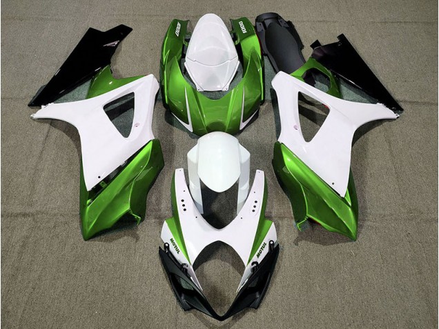 Aftermarket 2007-2008 Custom Design Green Suzuki GSXR 1000 Motorcycle Fairings