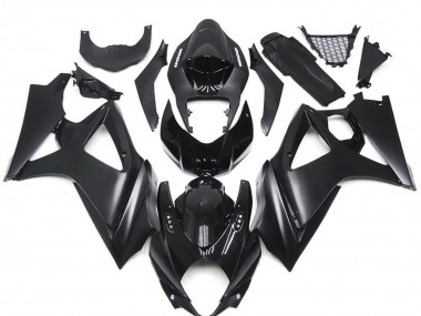 Aftermarket 2007-2008 Custom Matte Black Slick Suzuki GSXR 1000 Motorcycle Fairings