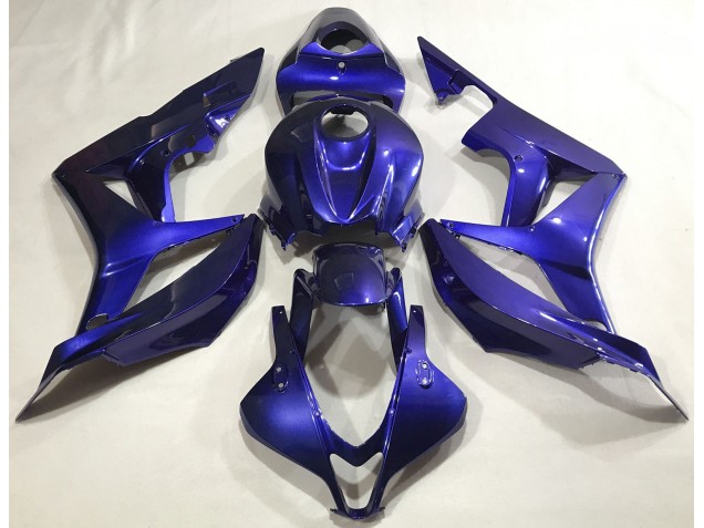 Aftermarket 2007-2008 Deep Blue Plain Honda CBR600RR Motorcycle Fairings