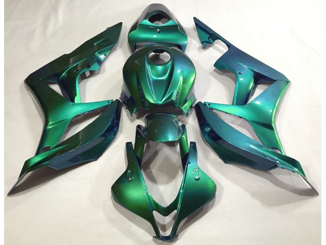 Aftermarket 2007-2008 Emerald Green Plain Honda CBR600RR Motorcycle Fairings