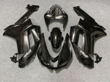 Aftermarket 2007-2008 Gloss Black Kawasaki ZX6R Motorcycle Fairings